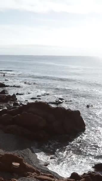 Rocky Coast Cap Estrel Saint Raphal — Stockvideo
