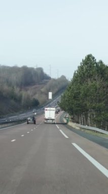 traffic on the A31 motorway, near the Combe Suzon rest area, in France