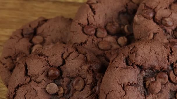 Hombre Mano Tomando Chocolate Cookie — Vídeos de Stock