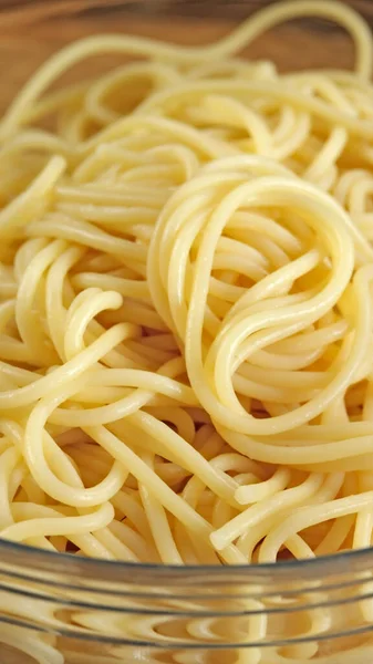 Dish Spaghetti Butter Close — Stockfoto
