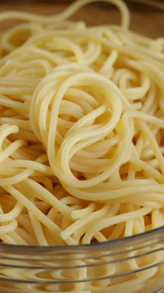 Dish Spaghetti Butter Close — Foto Stock