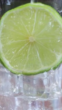 Bir dilim limon ve meşrubat.