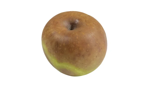 Shnilé Jablko Izolované Bílém Pozadí — Stock fotografie