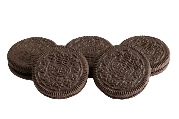 Vaison Romaine Frankrike 2023 Flera Oreo Varumärke Choklad Cookies Närbild — Stockfoto