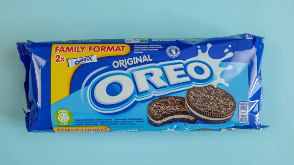 Vaison Romaine França 2023 Pacotes Biscoitos Chocolate Baunilha Marca Oreo — Fotografia de Stock