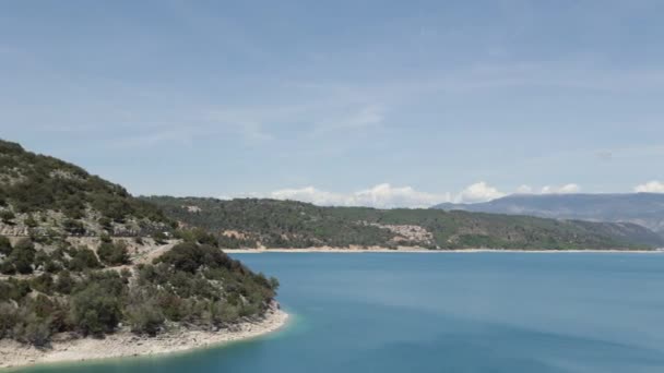 Vista Del Lago Sainte Croix Francia — Vídeos de Stock