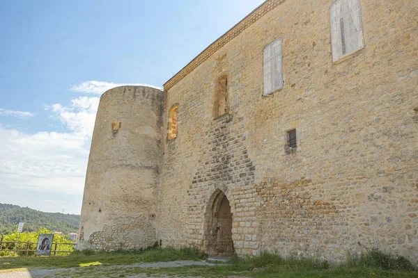 Castelo Templário Cidade Groux Les Bains Provença França — Fotografia de Stock