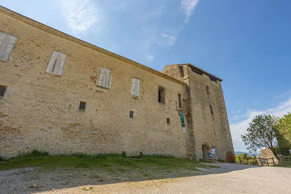 Kasteel Van Templar Stad Groux Les Bains Provence Frankrijk — Stockfoto
