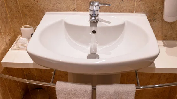 Close Washbasin Bathroom — Stock Photo, Image