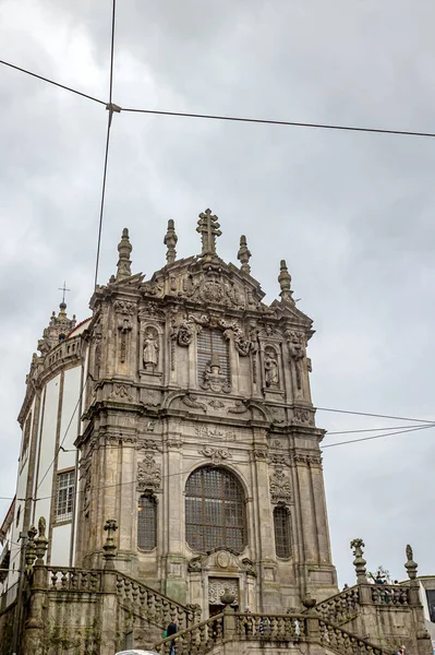 Fachada Igreja Dos Clérigos Porto Portugal — Fotografia de Stock