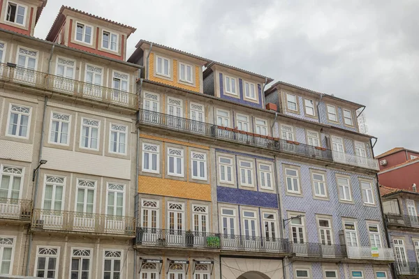 波尔图市 葡萄牙 多色建筑物 — 图库照片