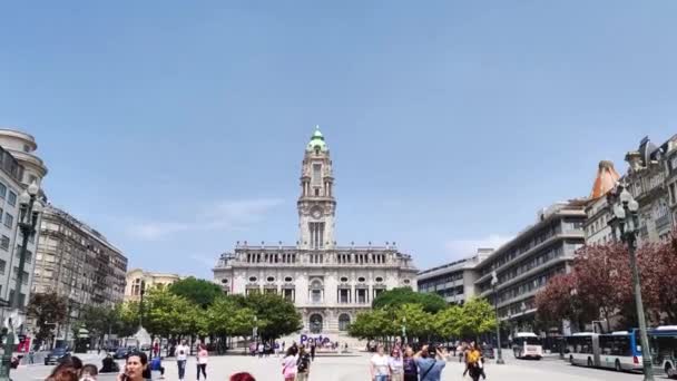 Porto Belediyesi Portekiz — Stok video