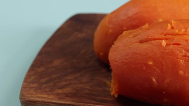 Gotowane Pomarańczowe Słodkie Ziemniaki — Wideo stockowe