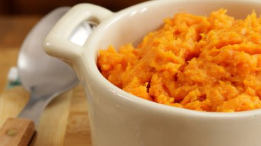 Tatlı patates, yakın çekim.