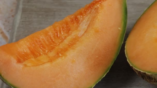 Zbliżenie Kawałków Melona — Wideo stockowe