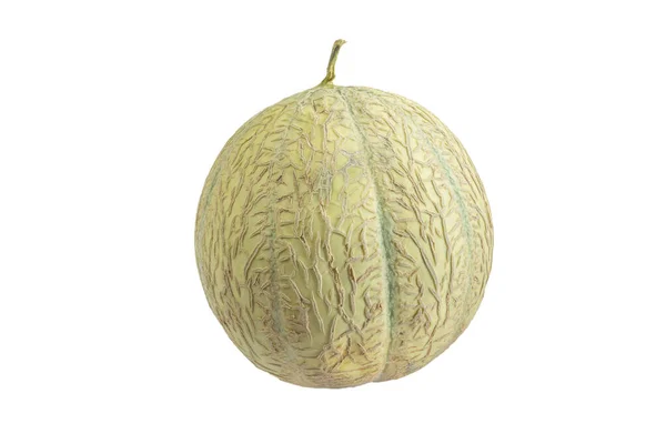 Single Melon White Background — Stock Photo, Image