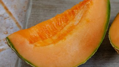 Karpuz parçalarının yakın plan çekimi