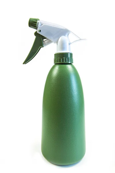 Green Plastic Sprayer Isolated White Background — Stock Photo, Image