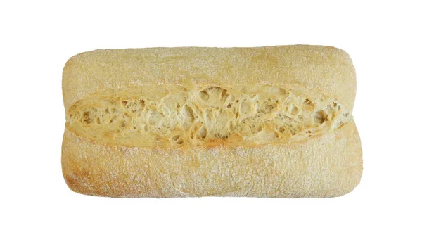 Чабатта Хлеб Изолирован Белом Фоне — стоковое фото