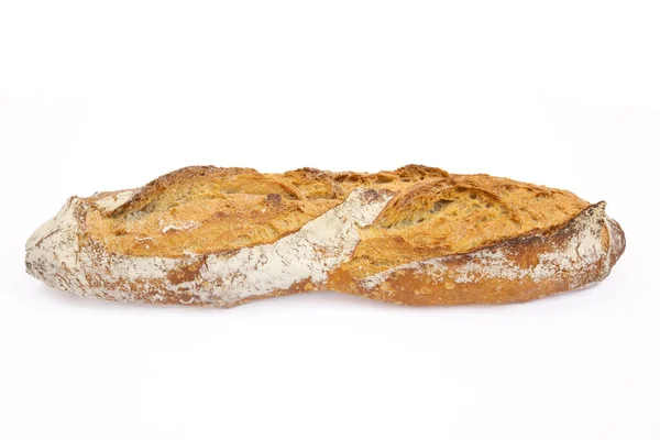 Brood Stokbrood Geïsoleerd Een Witte Achtergrond — Stockfoto