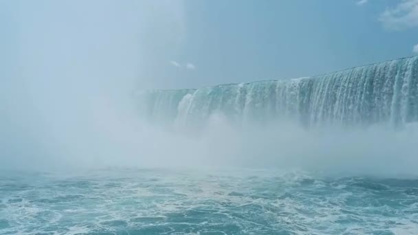 Άποψη Του Νιαγάρα Falls Πλευρά Του Καναδά — Αρχείο Βίντεο