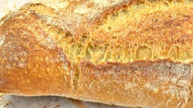 Fransız ekmeği ekmeği, yakın çekim.