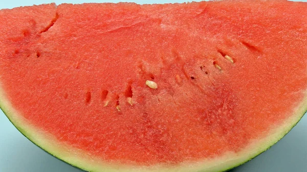 Skivor Vattenmelon Närbild — Stockfoto
