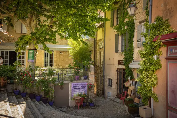 Street Houses Village Gordes Vaucluse France — Stock Photo, Image