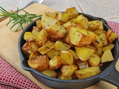 hash browns, close-up, in a dish clipart