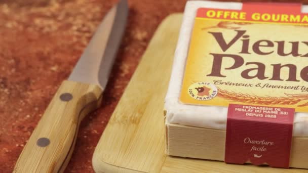 Vaison Romaine Vaucluse Frankrijk 11062023 Doos Met Vieux Pan Merk — Stockvideo