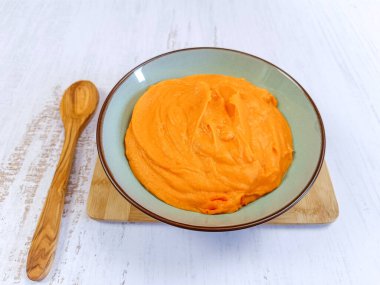 Patates püresi, yakın plan.