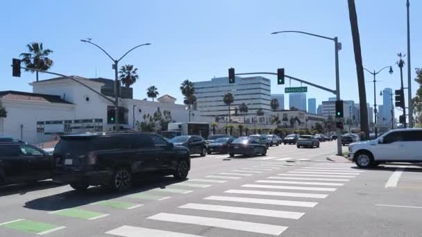 Beverly Hills Los Angeles États Unis 02282024 Extérieur Diurne Montrant — Video