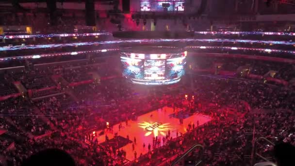 Los Angeles Kalifornia Stany Zjednoczone 03012024 Widok Wizards Mecz Koszykówki — Wideo stockowe