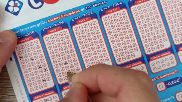 Vaison Romaine Vaucluse France 03132024 Close French Lotto Grids Company — 图库视频影像