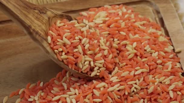 렌즈콩 곡물과 Chickpeas 클로즈업 — 비디오