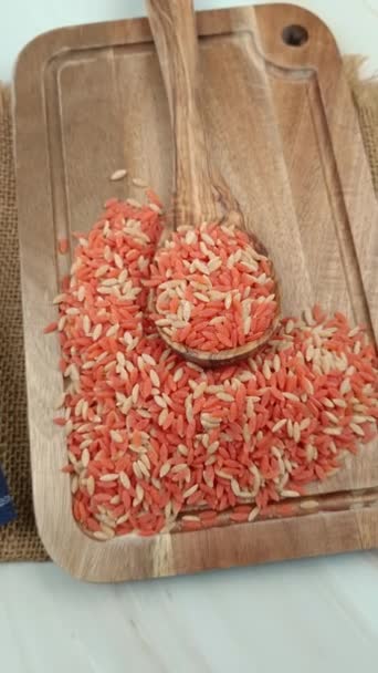 렌즈콩 곡물과 Chickpeas 클로즈업 — 비디오