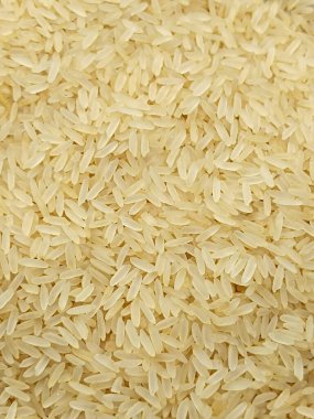 ham beyaz pirinç arkaplanı, yakın plan