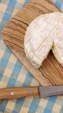 akan camembert, üst görünüm, yakın çekim