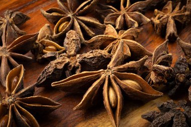 Birkaç yıldız anises, yakın plan
