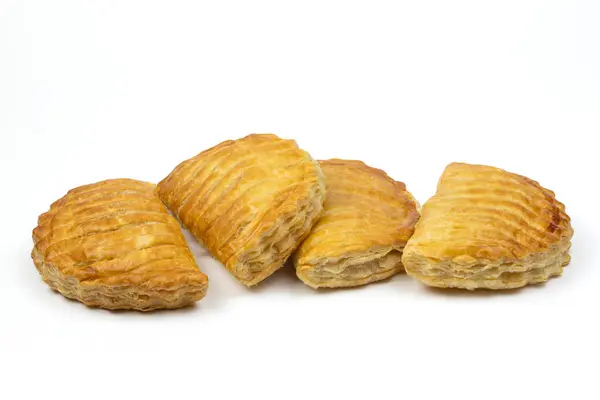 Stock image apple turnover, close-up, isolated on a white background