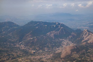 İtalya 'daki Napoli bölgesinin hava görüntüsü