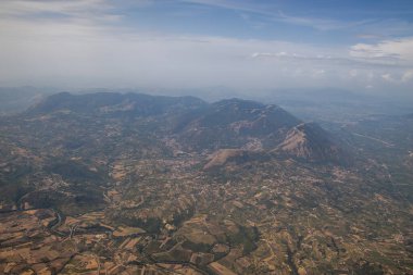 İtalya 'daki Napoli bölgesinin hava görüntüsü