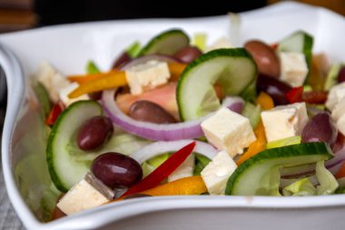 Yunan salatası yakın çekim