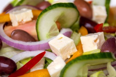 Yunan salatası yakın çekim