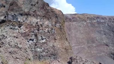 İtalya 'daki Vezüv volkanı manzarası