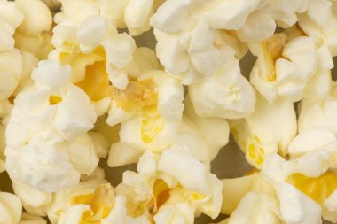 yiyecek, patlamış mısır arka planı, kapatın