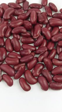 Kuru fasulye yığını, üst manzara.