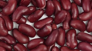 Kuru fasulye yığını, üst manzara.