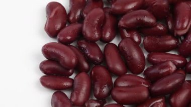 Kuru fasulye yığını, üst manzara.