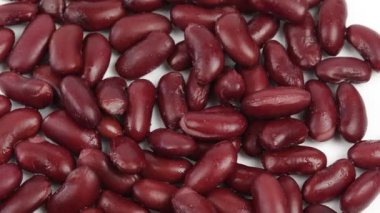 Kuru fasulye yığını, üst manzara.